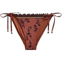 Next Bikini-Hose Seitlich gebundene Bikinihose mit Häkeldetails (1-St)
