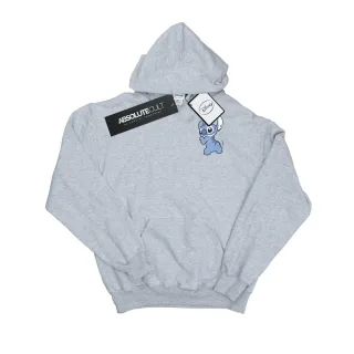 Disney - "Lilo And Stitch Stitch Backside Breast Print" Kapuzenpullover für Herren (Grau)