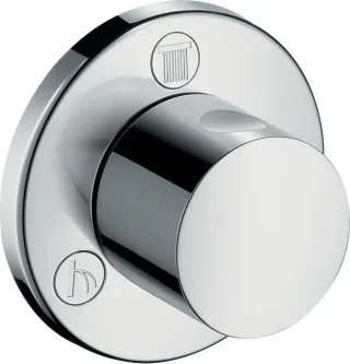 Hansgrohe Umstellung Quattro/Trio Fertigset chrom zylindrischer Griff, 15932000 15932000