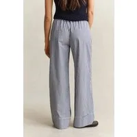 Gant Stoffhose STRIPE POPLIN PULL ON Relaxed fit mit elastischem Bund