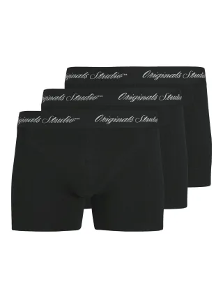 JACK&JONES - JACNORREBRO SOLID TRUNKS 3 PACK NOOS black - Gr. - S