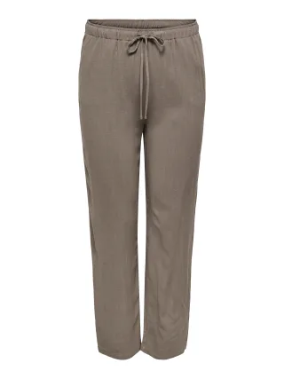 ONLY CARMAKOMA - CARSIESTA HW PULL-UP LINEN BL PNT NOOS Walnut - Gr. - 32