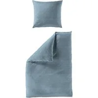 BIERBAUM Bettwäsche Chic Uni, Seersucker, 2 teilig, Schickes Unidesign: Modern und elegant für jedes Schlafzimmer