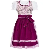 Nübler Dirndl Kinderdirndl 3-teilig Nadja in Beere in Nübler - Rocklänge knielang 3 teiliges Set aus Dirndl, Bluse und Schürze