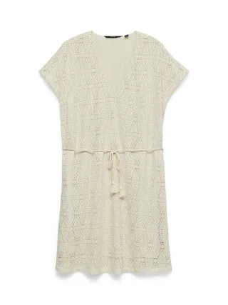 VERO MODA - VMMAYA CS SHORT V-NECK DRESS JRS Birch - Gr. - L