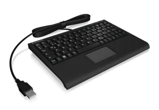 KeySonic ACK-3410 (US) Super-Mini Tastatur | 60378 | Smart-Touchpad - USB