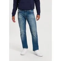 H.I.S Straight-Jeans DIX gerade Beinform, niedrige Leibhöhe, Used-Waschung