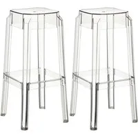 CLP Barhocker Fox (Set, 2er), aus wetterfestem Kunststoff, stapelbar