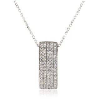 Orphelia Damen-Kette aus 925er Sterlingsilber mit Anhänger – Silber ZH-4437