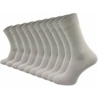 GAWILO Socken für Damen und Herren aus 100% Baumwolle ohne Naht (10 Paar) mit venenfreundlichem Komfortbund