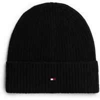 Tommy Hilfiger Strickmütze FLAG CASHMERE BEANIE One size mit Markenlogo