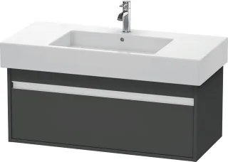 Duravit Ketho Waschtischunterbau wandhängend Graphit Matt 1000x455x410 mm - KT669104949 KT669104949