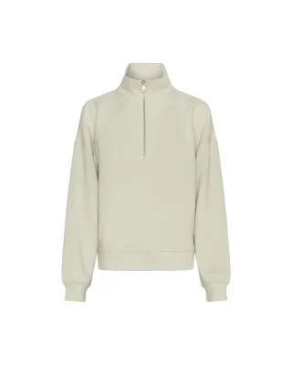 msch copenhagen - MSCHIlliana Ima Q Zip Sweatshirt oatmeal - Gr. - L