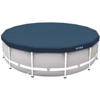 Intex Pool-Abdeckplane Deluxe Abdeckplane rund 366x20cm, mit 20cm Überhang