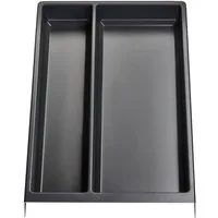 SO-TECH® Schubladeneinsatz SEPARADO Individual (300 x 474 x 51 mm) ab 40cm Schrankbreit (1 St), Mehrzweckeinsatz schiefergrau genarbt für große Küchenutensilien