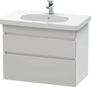 Duravit DuraStyle Waschtischunterbau wandhängend Betongrau & Weiß Matt 800x453x610 mm - DS648400718 DS648400718