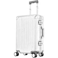 Travelhouse Handgepäckkoffer 100% Aluminium TOKYO - verschiedene Farben, 4 Rollen, mit stabilem Aluminium-Gehäuse und verstärkten Ecken