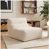 skølm Relaxsessel & Beanbag-Sofa aus Cord, Sitzsack Sofa dick gepolstert, vakuumiert (Beige, Loungesessel, 1 Sitzer), dick gepolstert, vakuumiert - ohne Aufbau