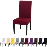 BTTO Stuhlhusse Stuhlhusse Universal Stretch Stuhlbezug Stuhlüberzug,Einfarbig, Elastische Stretch Husse