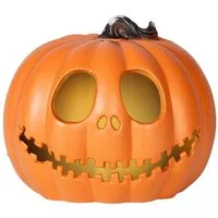 Horror-Shop Dekoobjekt Halloween Kürbis mit Licht – Jack O Lantern Deko L