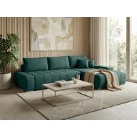 Beautysofa Ecksofa Draco L mit Schlaffunktion, in pflegeleichten Stoffen, Bettkasten