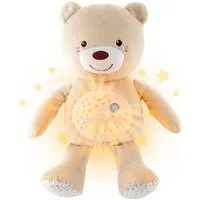 Chicco Kuscheltier First Dreams Baby Bear, Beige, mit Lichtprojektion und Soundfunktion