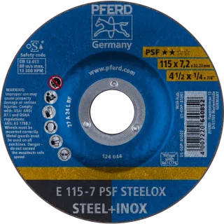 PFERD TOOLS Schruppscheibe E Universallinie PSF STEELOX für Stahl/Edelstahl - 62011640