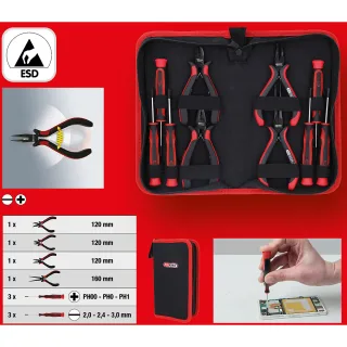 KS Tools Feinmechanik-Werkzeug-Satz, 10-tlg - 500.7220
