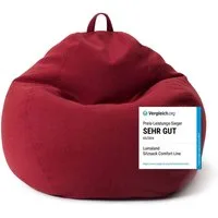 Lumaland Sitzsack LUMALAND Comfort Line Sitzsack XXL 315 L - bequemer Indoor Sofa Sessel, Pouf separat erhältlich - Bean Bag mit Füllung - XXL Lounge Sitzkissen