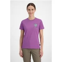 Jack Wolfskin T-Shirt CAREFREE T W Kurzarm-Design, mit Rundhalsausschnitt, ohne Verschluss, aus Baumwolle