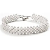 Firetti Perlenkette Choker im eleganten Look, breites Design, mit Acrylperle