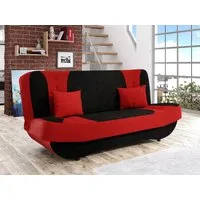 MIRJAN24 Schlafsofa Pinto, mit Bettkasten und Schlaffunktion, mit zwei Kissen, Aufklappbares