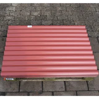 PVC Wellplatte 76/18 | 1,20 m Länge | Rot
