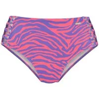 Venice Beach Highwaist-Bikini-Hose Fjella mit gekreuzten Bändern