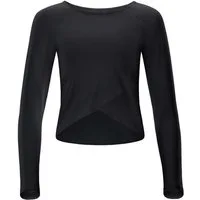 Winshape Langarmshirt Cropped Functional Light and Soft Overlap-Applikation