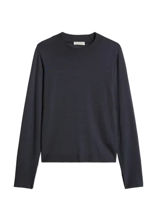 Marc OPolo Casual - Luxury-Longsleeve relaxed Martime Blue - Gr. - XL