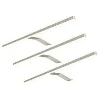 kalb Aufbauleuchte LED Aufbauleuchte Edelstahl warm neutral für Schranklicht Beleuchtung, 3er Set warmweiß, warmweiß
