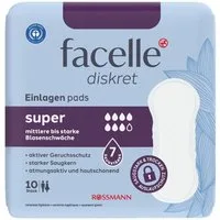 facelle Inkontinenz-Einlage super, 7, 10-St., Saugstärke 7