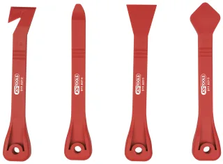 KS Tools Kunststoffkeil- und Glasschaber-Satz, 4-tlg - 911.8210