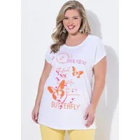 MIAMODA T-Shirt T-Shirt Comfort Fit Schmetterlings-Motiv