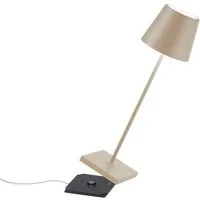 Zafferano LED Tischleuchte Poldina Pro - Kabellose, Dimmbare LED-Tischlampe aus Aluminium