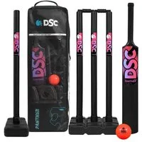 DSC Badmintonschläger DSC Panther Cricket-Set, (Leichter Schläger für Spielspaß drinnen & draußen., Ideal für Tennis und Gully/Rasen-Cricket, Für Kinder), 2,2-Zoll-Sweet-Spot für mehr Schlagkraft & Kontrolle.