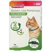 beaphar Zeckenhalsband Zecken- und Flohschutz Halsband für Katzen