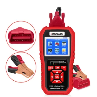 KONNWEI KW880 OBD2 Scanner 3 In 1 Car Diagnostic Tools Engine Tester & Car Battery Tester & Car Battery Match for Lead A