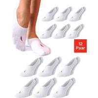 Chili Lifestyle Füßlinge mit Silicon Pad aus gekämmter Baumwolle für Damen und Herren (Multipack, 12-Paar, 2 Farbe Sneaker Socken) Anti Slip Invisible Socks ohne Naht mit Silikonpad gegen Verrutschen