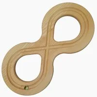 Madera Spielzeuge Motorikschleife Motorik Acht Eschen Massivholz, (packung, 3-tlg), zur Verbesserung der kindlichen Motorik