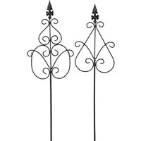 matches21 HOME & HOBBY Gartenstecker Zwei Gartenstecker im Vintage Stil, 70 cm, aus Metall (2-St) 2 fach, Wetterfest, Witterungsbeständig