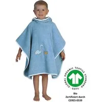 Wörner Badeponcho Dinofamilie, Baumwolle, Kapuze, maschinenwaschbar, trocknergeeignet