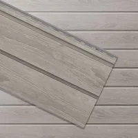 VILO Verkleidungspaneel Canadian Siding SVP-05 Rundprofil Duo 3,0m St. 0,75qm eiche gealtert, BxL: 28,5x300 cm, 0,85 qm, (Stückweise 1 Paneel, 0,85 qm) 2-lagig, solide Beständigkeit, pflegeleicht, abwaschbar, Leichtgewicht