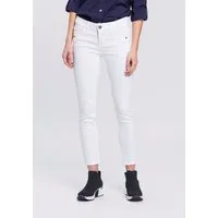 Arizona 7/8-Jeans mit Keileinsätzen extra-enger Schnitt, Used-Look-Waschung, niedrige Leibhöhe